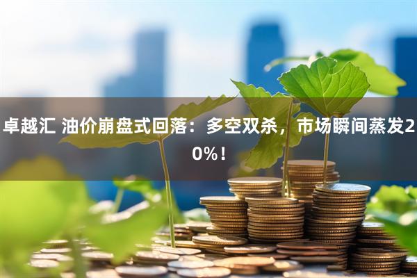 卓越汇 油价崩盘式回落：多空双杀，市场瞬间蒸发20%！